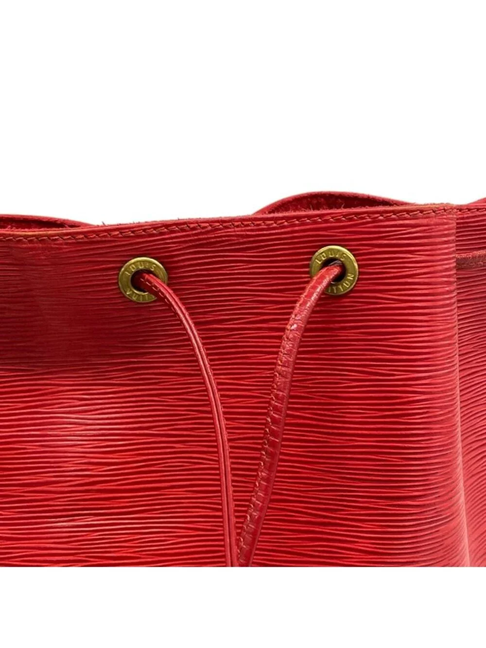 Louis Vuitton Shoulder Bag Epi Petit Noe Castilian Red Leather